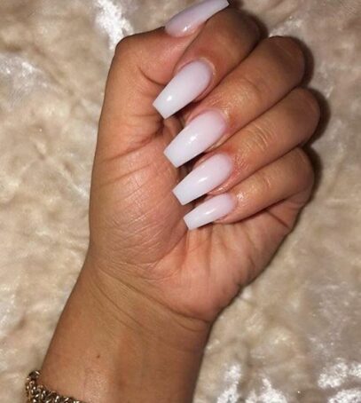 White Nail Inspo Acrylic