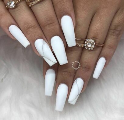 White Nails Acrylic