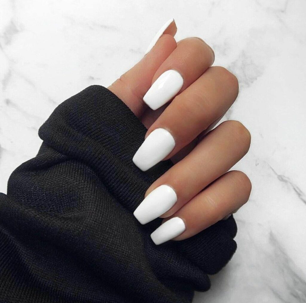 White Nails Acrylic