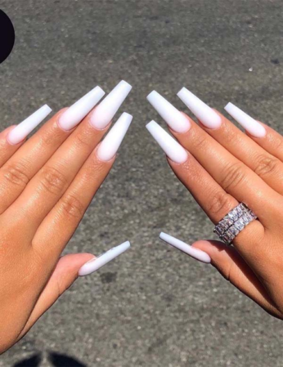 White Nails Acrylic
