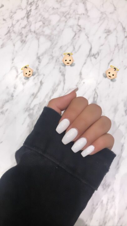 White Nails Aesthetic