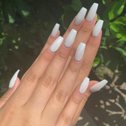White Nails Aesthetic