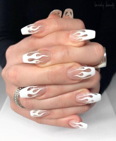White Nails Aesthetic