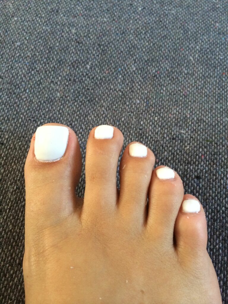 White Nails And Toes