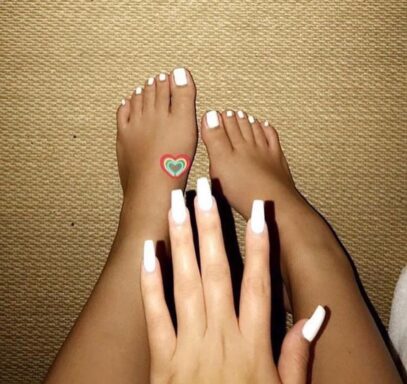 White Nails And Toes