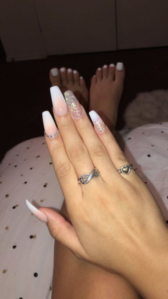 White Nails And Toes