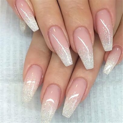 White Ombre Nails
