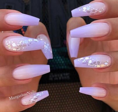 White Prom Nails