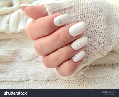 Winter White Nails