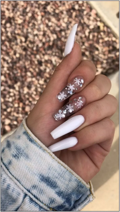 Winter White Nails