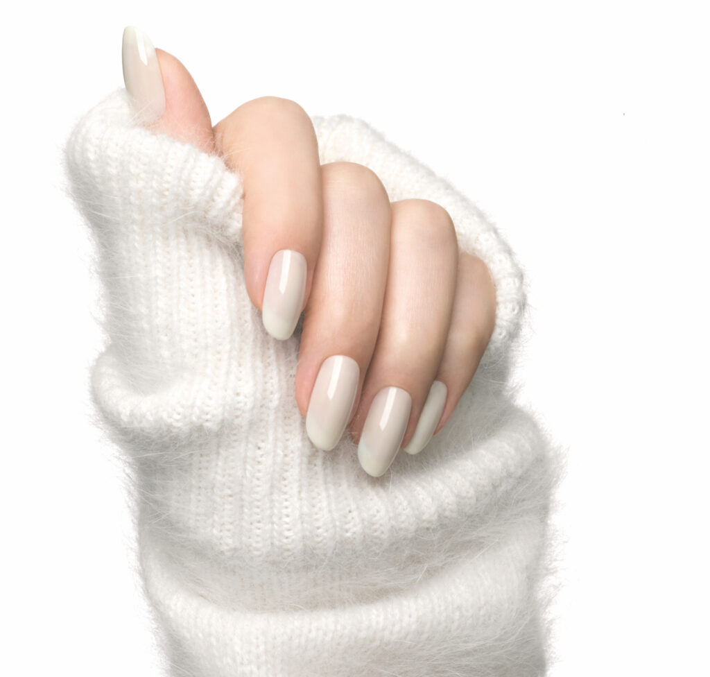 Winter White Nails