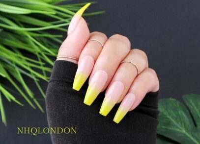 Yellow Ombre Nails