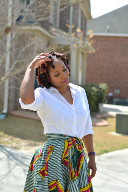 african skirt outfit