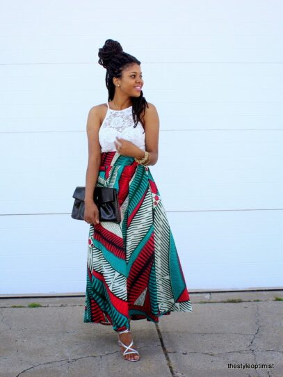 african skirt outfit