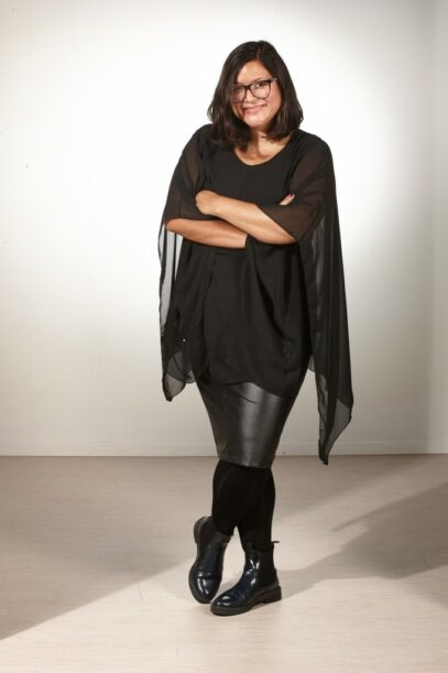 all black plus size outfit