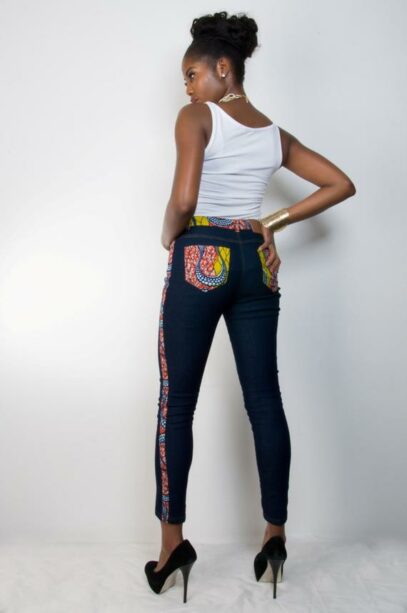 ankara jeans dress