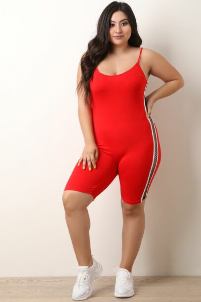 biker shorts plus size outfit