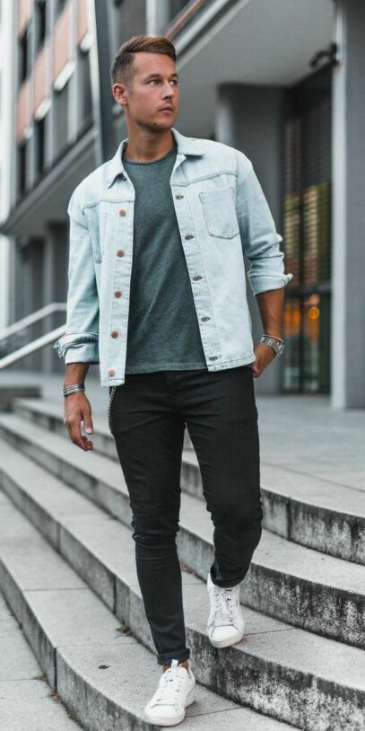black jeans outfit mens street fashion