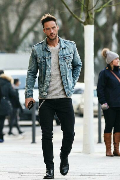 black jeans outfit mens street fashion