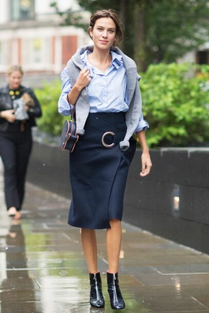 black pencil skirt outfit