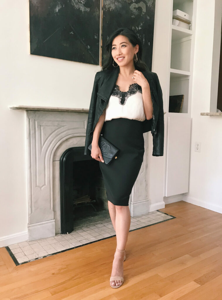 black pencil skirt outfit