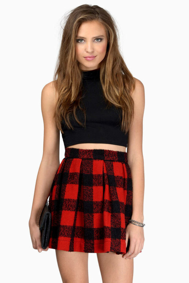 +51 black plaid skirt outfit Looks & Inspirations - POLYVORE - Discover ...