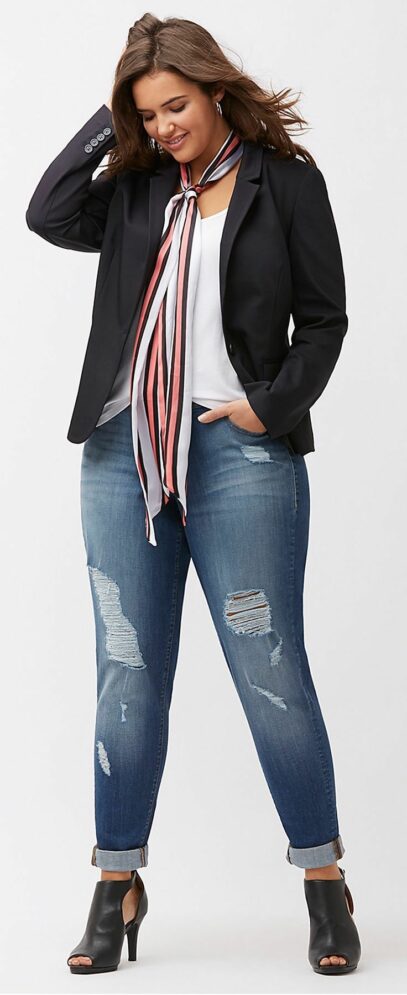blazer plus size outfits