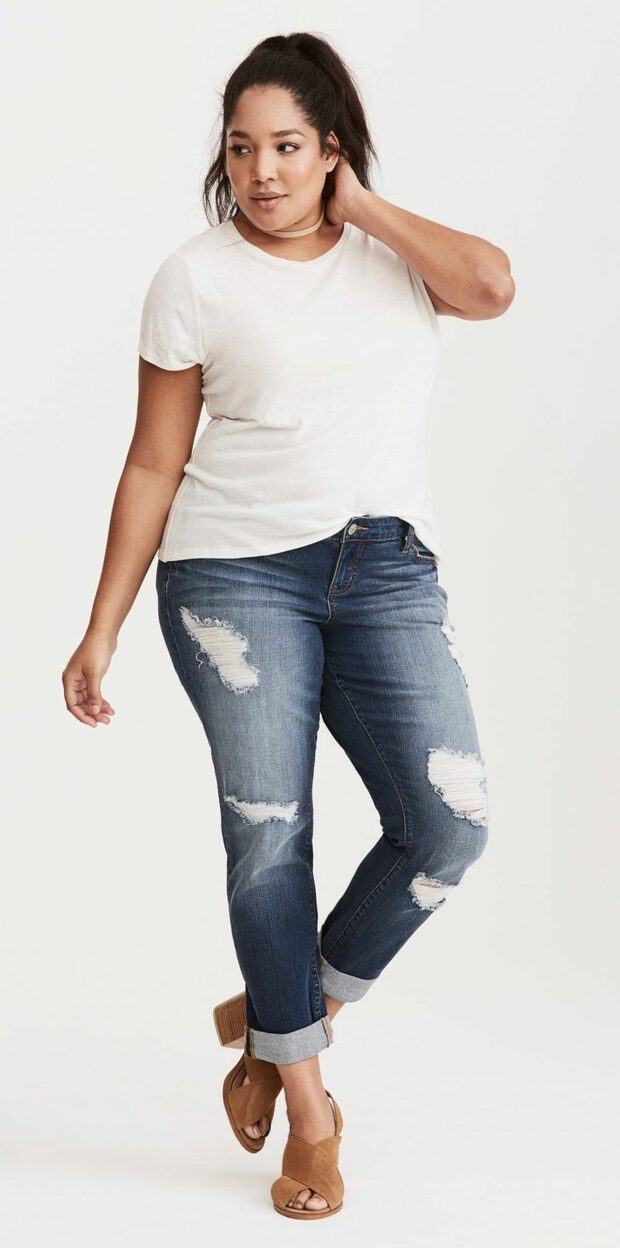 +51 boyfriend jeans plus size outfit Looks & Inspirations - POLYVORE - Discover and Shop Trends