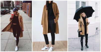 camel coat outfit winter style street fashion