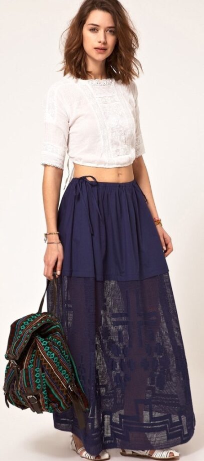 casual skirt outfits