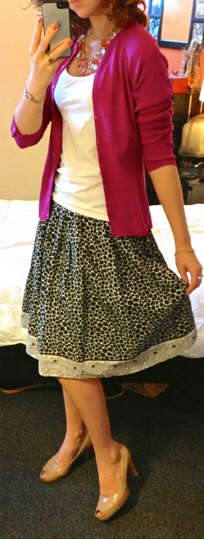 cheetah skirt outfit