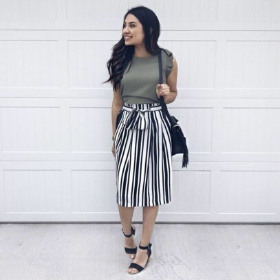 classy skirt outfits