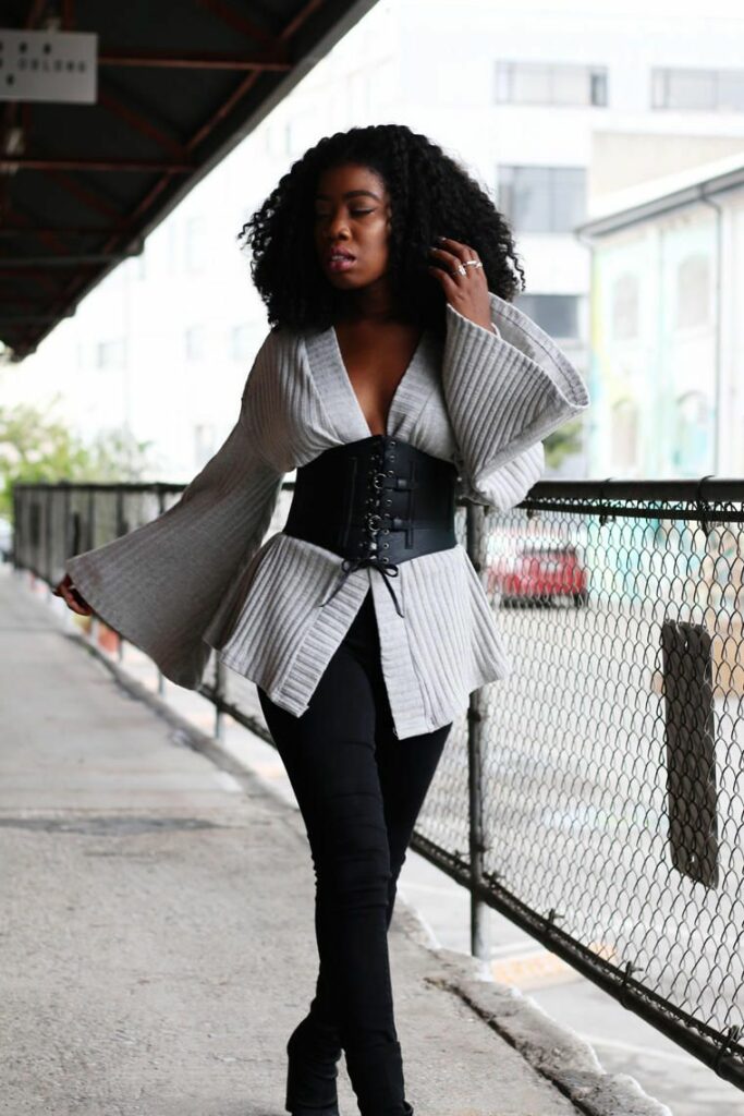 corset outfit street style