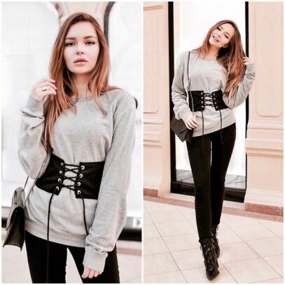 corset outfit street style