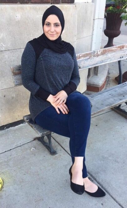 curvy girl outfits casual hijab