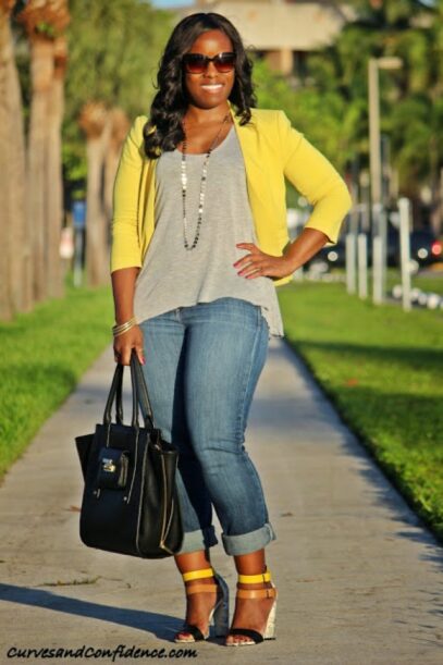 curvy girl outfits casual weekend wear