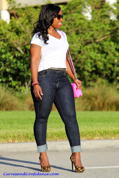 curvy girl outfits jeans
