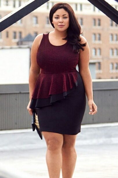 curvy girl outfits office