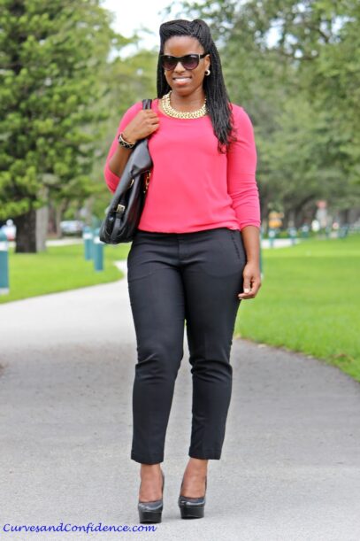 curvy girl outfits summer black