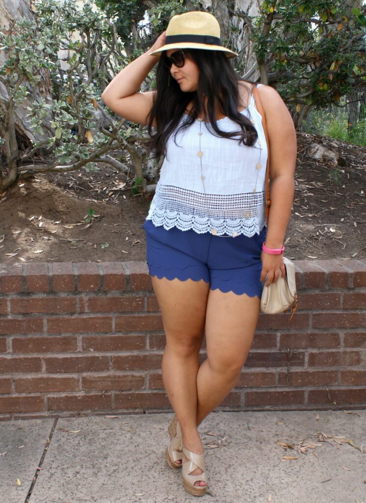 curvy girl outfits summer crop tops