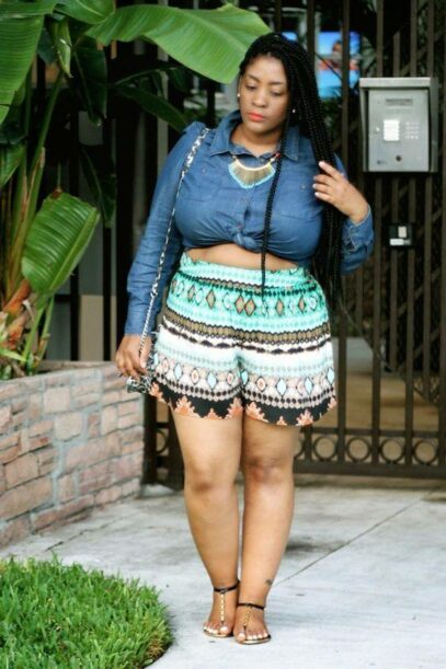 curvy girl outfits summer crop tops