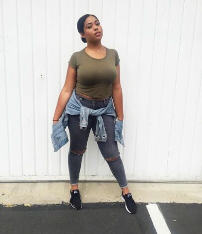 curvy girl outfits summer jeans