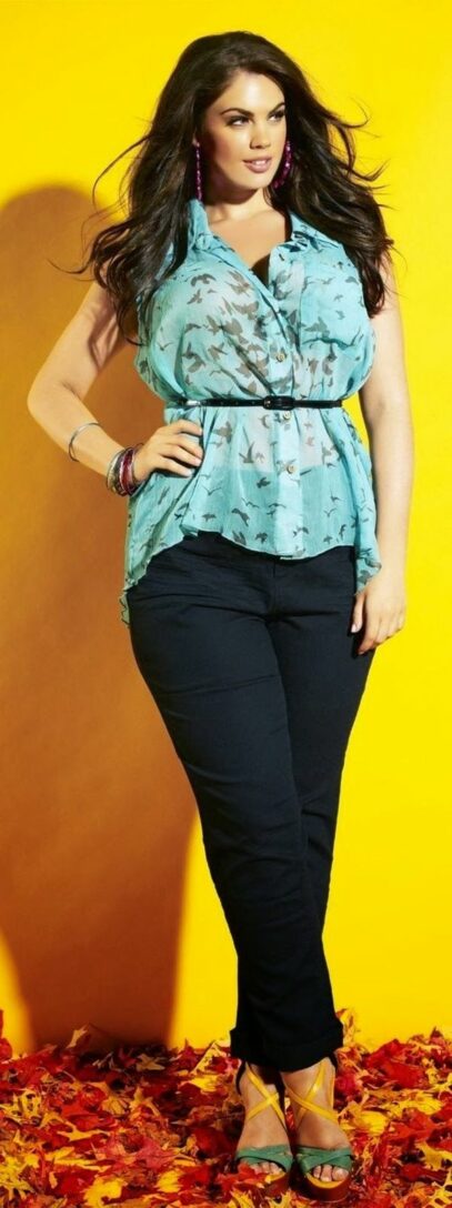 curvy girl outfits summer work