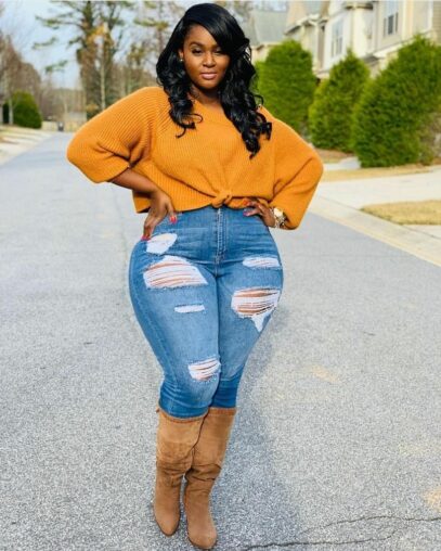 curvy girl outfits winter 2020