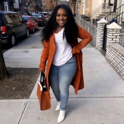 curvy girl outfits winter hijab