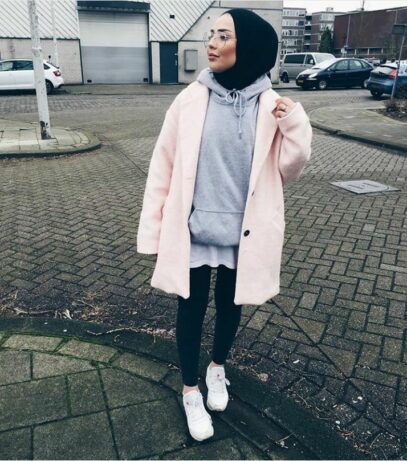 curvy girl outfits winter hijab