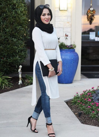curvy girl outfits winter hijab