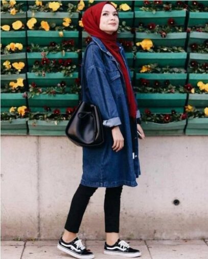 curvy girl outfits winter hijab