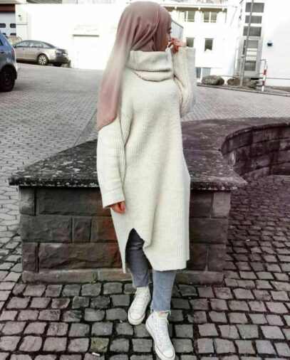 winter hijab fashion