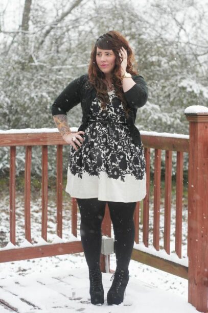curvy girl outfits winter plus size